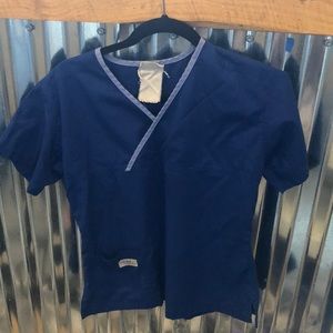 URBANE scrub top blue XS
